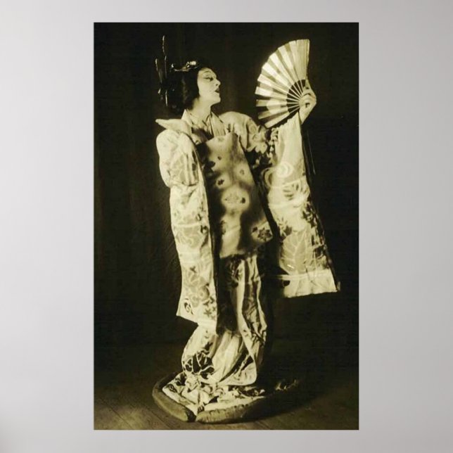 poster japonais geisha (Devant)