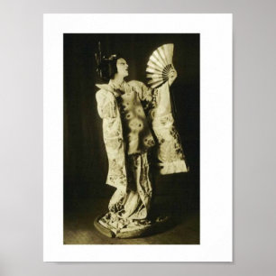 Poster japonais Geisha