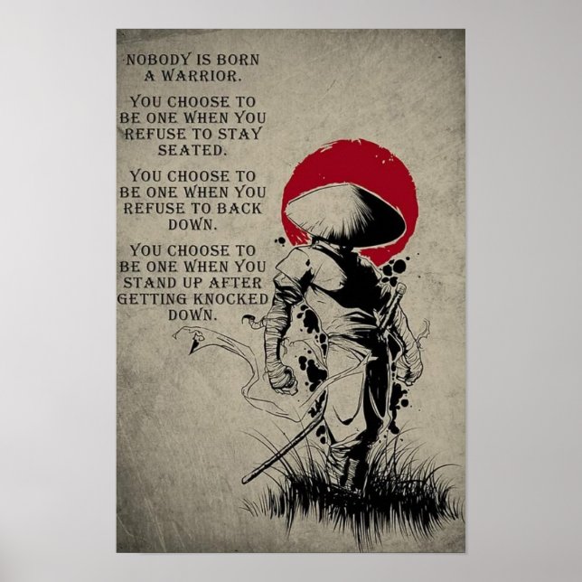 Poster japonais Samurai Art (Devant)