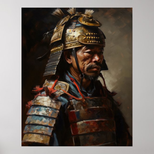 Poster japonais Samurai Warrior Art (Devant)