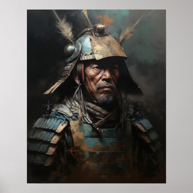 Poster japonais Samurai Warrior Art (Devant)