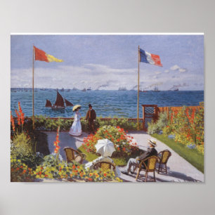 Poster Jardin à Sainte-Adresse par Claude Monet
