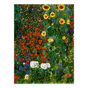 Poster Jardin agricole avec tournesols