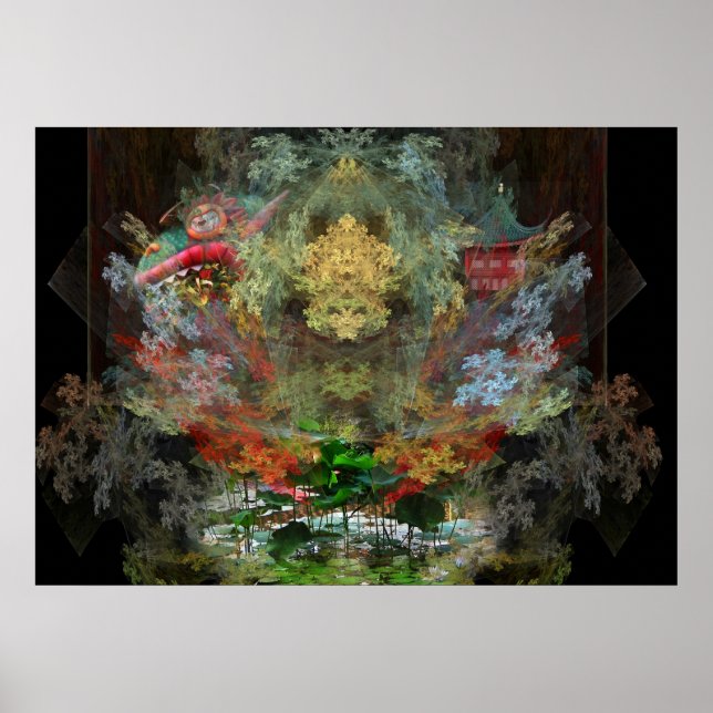 Poster Jardin aquatique (Devant)