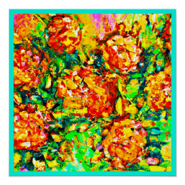 Poster Jardin Art Motif frais (Devant)