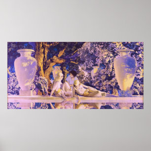Poster Jardin d'Allah, par Maxfield Parrish