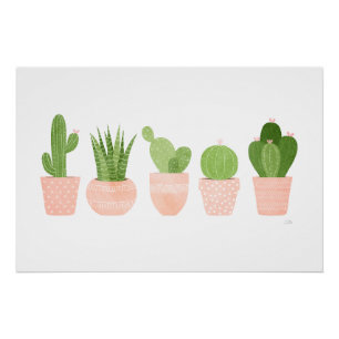 Poster Jardin de Cactus