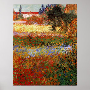 Poster Jardin de fleurs (F430) Van Gogh Art