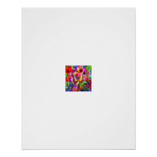 Poster Jardin de papillons éclatant en fleurs
