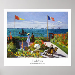 Poster Jardin de Sainte-Adresse, 1867 Claude Monet