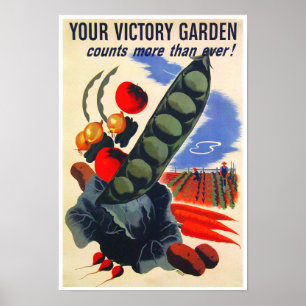Poster Jardin de victoire de 2ÈME GUERRE MONDIALE