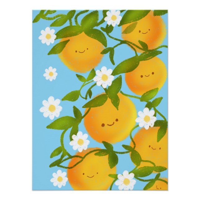 Poster Jardin des Oranges d'été (Devant)