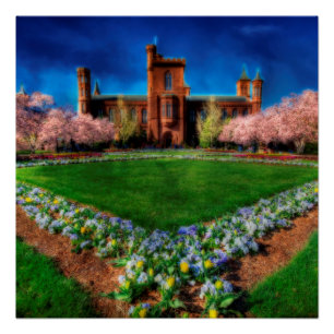 Poster Jardin du château de Smithsonian Les fleurs de cer
