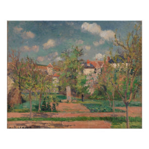 Poster Jardin en plein soleil, Camille PIssarro, 1876
