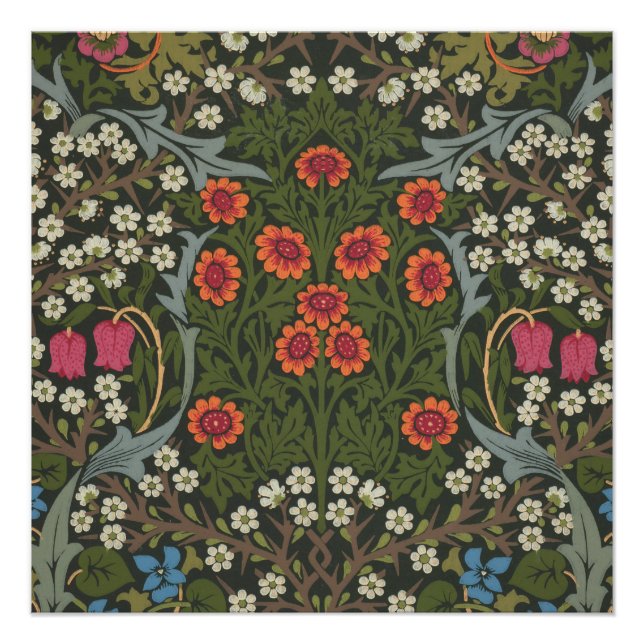 Poster Jardin Fleur Classique d'Épine Noire de William Mo (Devant)