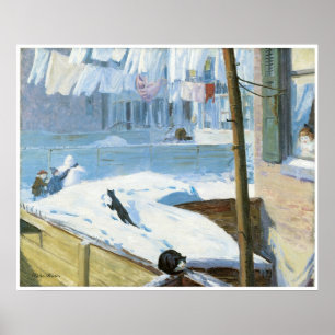 Poster Jardin, Greenwich Village, John Sloan