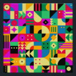 Poster Jardin moderne Abstrait<br><div class="desc">Un jardin abstrait en été</div>