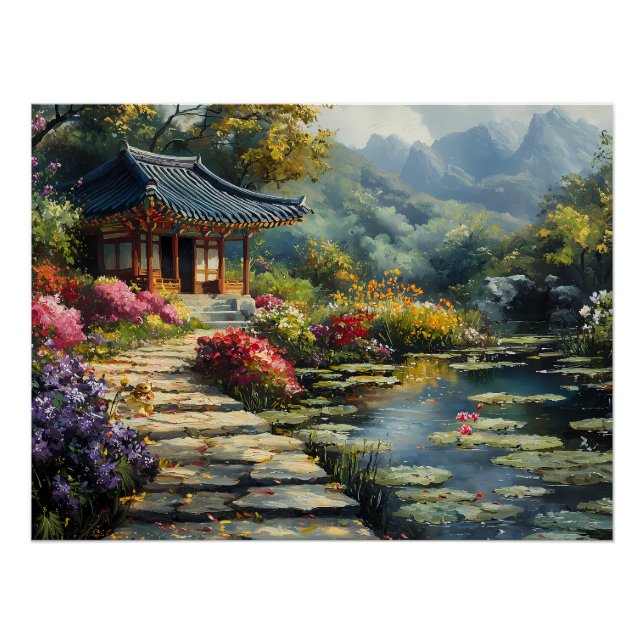 Poster Jardin secret coréen (Devant)