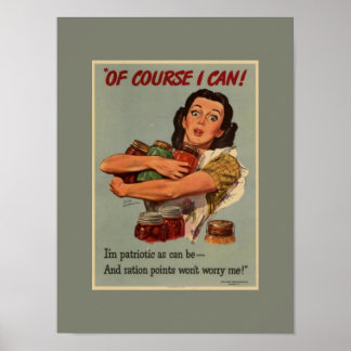 Poster Jardin Victoire vintage Bien Sûr Je Peux 2ÈME GUER