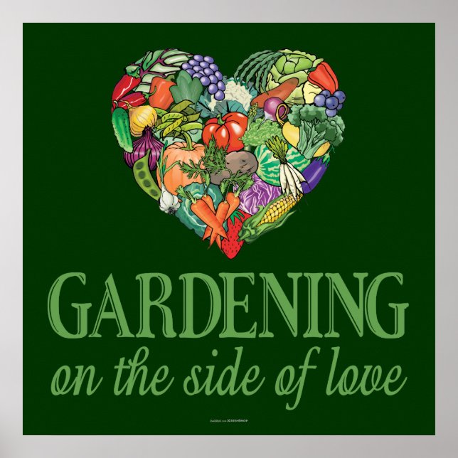 Poster Jardinage sur le côté de l'amour (Devant)