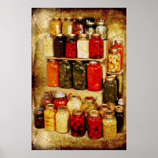 Poster Jars of home-canned food (Devant)