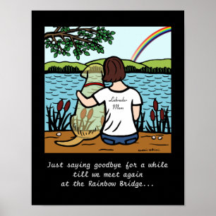 Poster Jaune Labrador Angel et maman 3