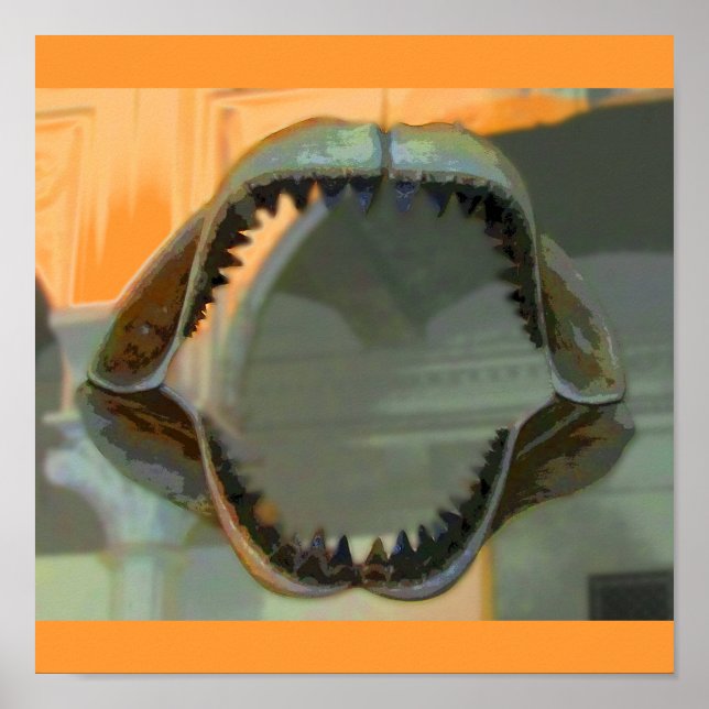 Poster Jaws préhistoriques (Devant)