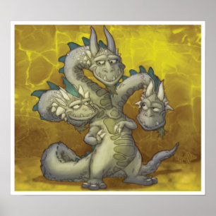 Poster Jayne, Casey, Knowle les trois a dirigé le dragon
