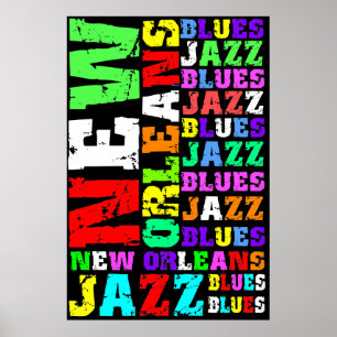 Poster Jazz de la Nouvelle-Orléans
