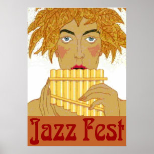 Poster Jazz Fest Pan sur Flute