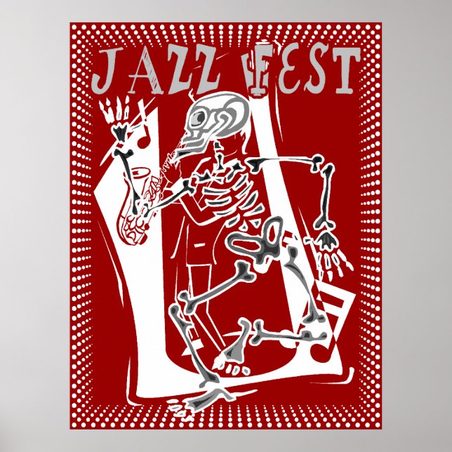 Poster Jazz Fest Skeleton 2011 (Devant)