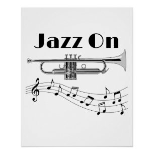 Poster Jazz musicien sur Trumpet Player
