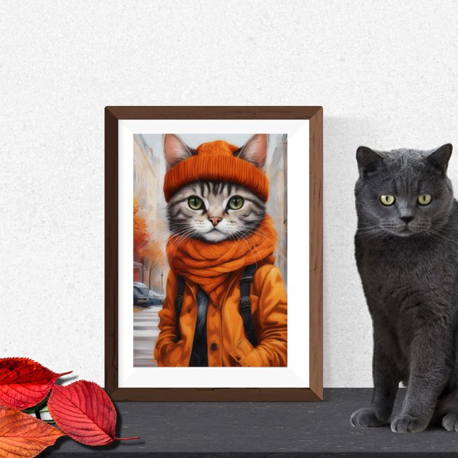 Poster Jazzy Kitty - Vibes d'octobre (Créateur téléchargé)
