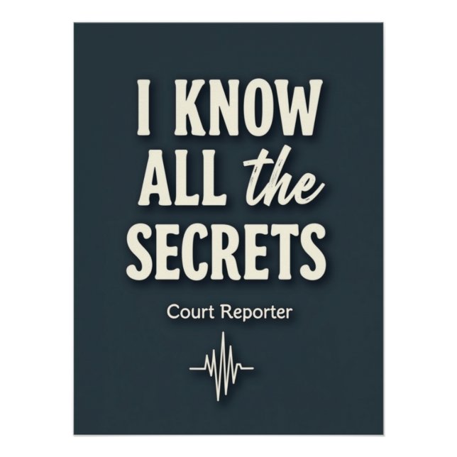 Poster Je connais tous les secrets — Greffier (Devant)