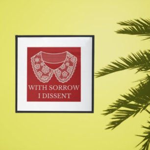 Poster Je conteste l'interdiction de l'avortement en coll