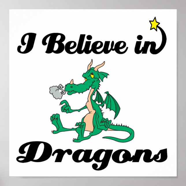 Poster je crois aux dragons (Devant)