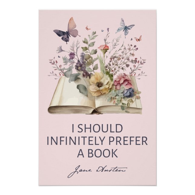 Poster Je devrais infiniment préférer un livre II - Jane  (Devant)