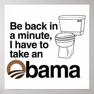 POSTER JE DOIS PRENDRE UN OBAMA