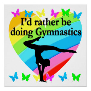 POSTER JE FERAIS PLUTÔT DE LA GYMNASTIQUE
