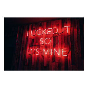 Poster Je L'Ai Laissé Pour Que Sa Mine