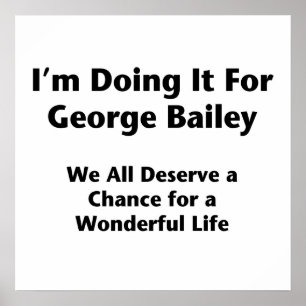 Poster Je le fais pour George Bailey — Occupy Wall St.
