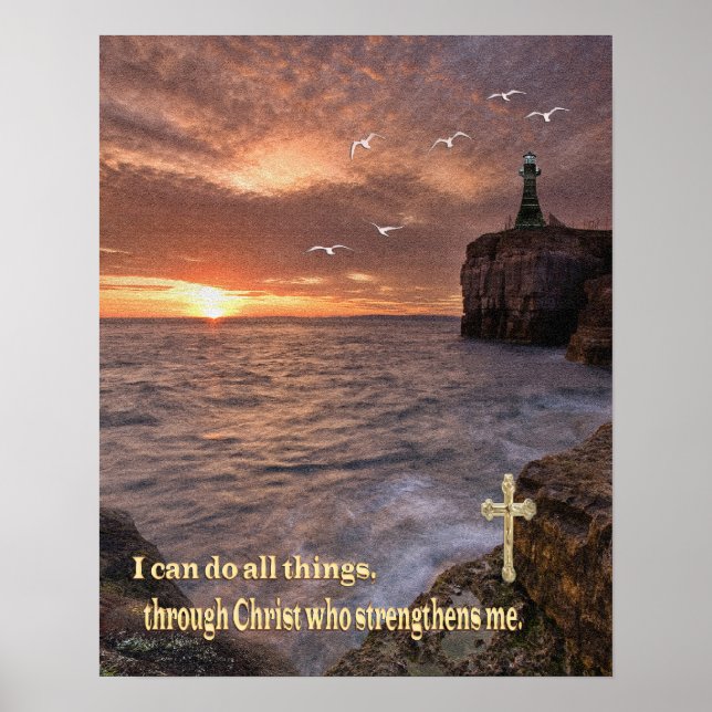 Poster je peux tout faire par le christ (Devant)