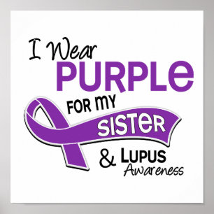 Poster Je Porte Du Violet Pour Ma Soeur 42 Lupus