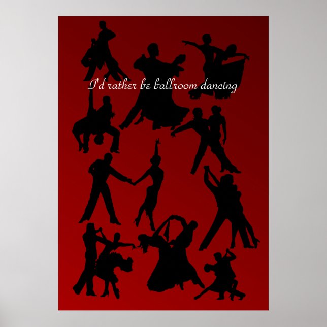 Poster Je Préférerais Être En Danse De Salle De Bal (Devant)