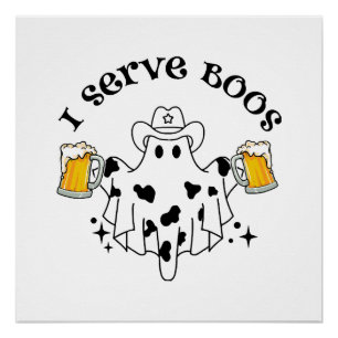 Poster Je sers des Boos ! Barman effrayant