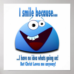 Poster Je souris parce que...V2