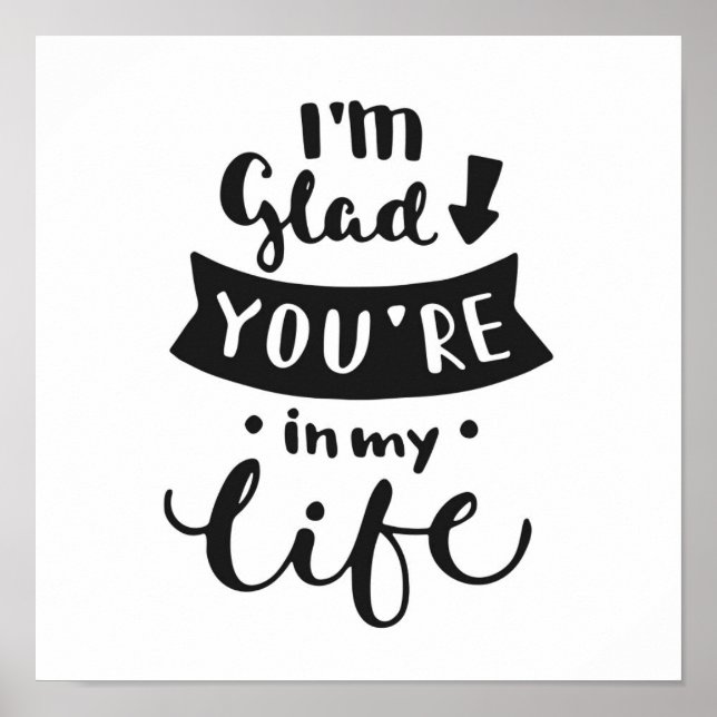 Poster Je suis content que tu sois dans ma vie (Devant)