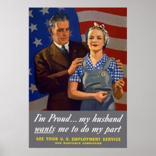 Poster Je suis fière... Mon mari veut que je fasse ma par