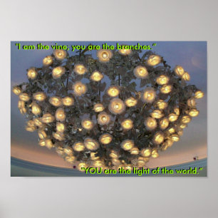 Poster "Je suis la vigne, vous êtes les branches"...