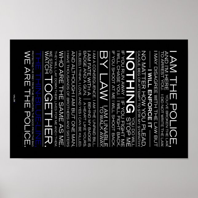 Poster Je Suis L'Affiche De La Police (Devant)